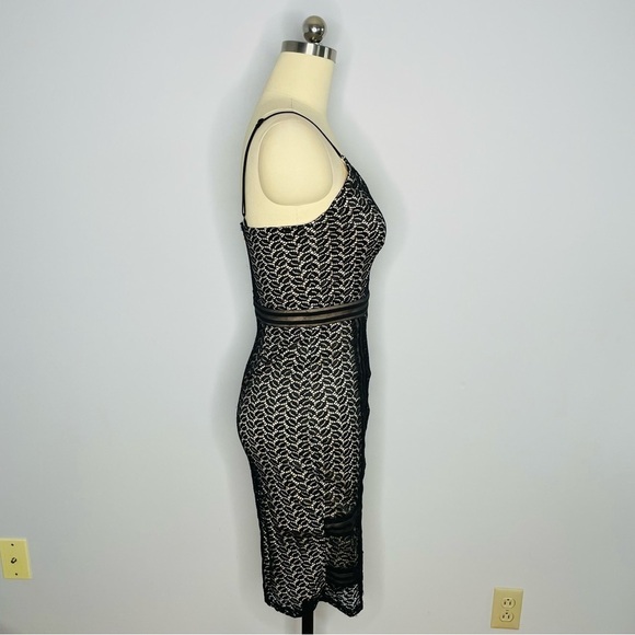 Missguided x Nordstrom Strappy Midi Bodycon Lace Dress- Size US 8 UK 12 - Picture 6 of 13